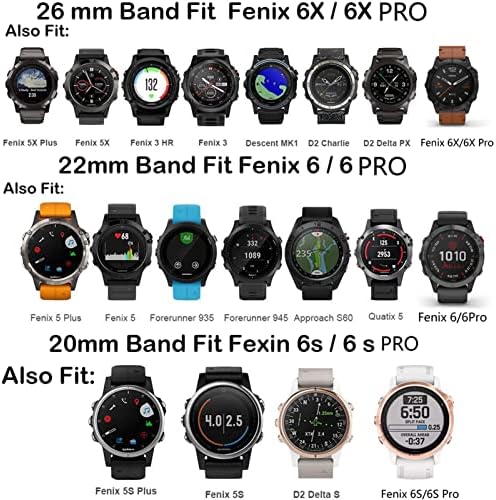 NFRFK 20MM Szilikon gyorskioldó Watchband Szíj, A Garmin Fenix 7-ES 6-OS Pro Nézni Easyfit Csukló Heveder Zenekar A Fenix