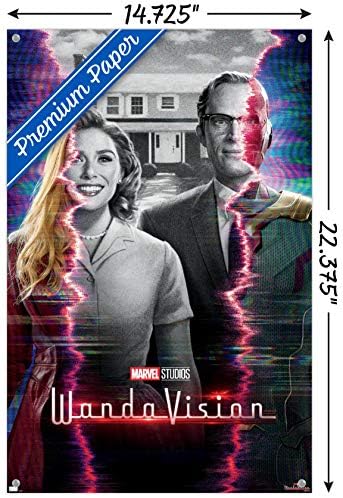 Tendenciák a Nemzetközi Marvel WandaVision - Egy Lapra Fali Poszter, 14.725 x 22.375, Prémium Poszter & Push Pin Csomag