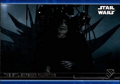 2020 Topps Star Wars A Rise of Skywalker Sorozat 2 Kék 75 A Gonosz Palpatine Császár Trading Card