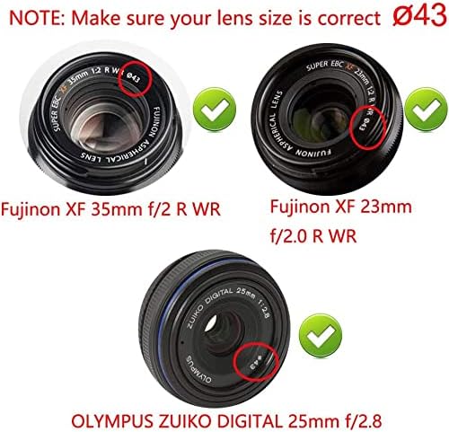 MOSTOS ; Hoz Superior® - Kamera Objektív Sapkák Minden Kamera Modellek Méretek (43mm, Sony)