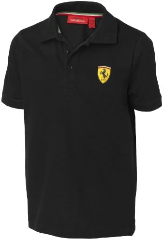 A Ferrari Fekete Méret-92 Gyerekek Polo Shirt