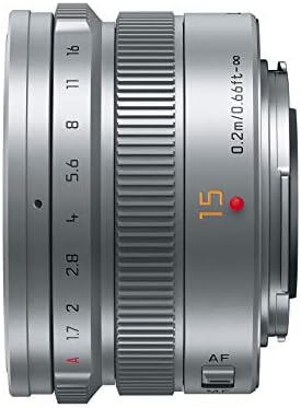 Panasonic Leica DG Summilux 15mm/ F1.7 ASPH. H-X015 -S (Ezüst) - Nemzetközi Változat (Nem Garanciális)