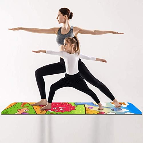 Vastag, Csúszásmentes Gyakorlat & Fitness 1/4 Yoga mat Állati Dinoszaurusz-Nyomtatás, a Jóga, a Pilates & Emelet Fitness