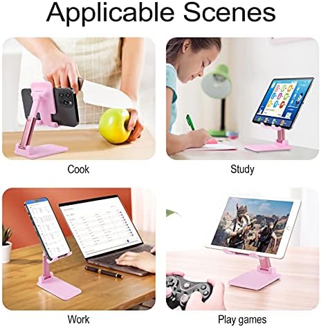 Cuki Lajhár a Fa Összecsukható mobiltelefon Állvány Állítható Tablet tartó Hegy Otthoni Irodájában Asztali Rózsaszín-Stílus