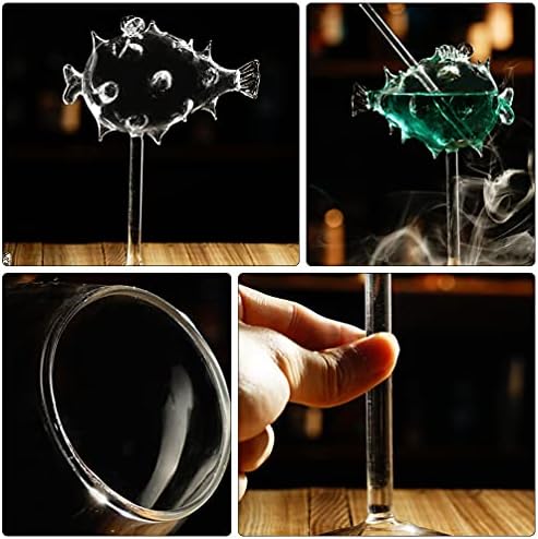DOITOOL Szemüveg Üveg Poharak 1DB Csésze Gömbhal Design - Tiszta Esztétikai Csésze, Pohár, Víz Palackok Újrafelhasználható Dobon a Bubble