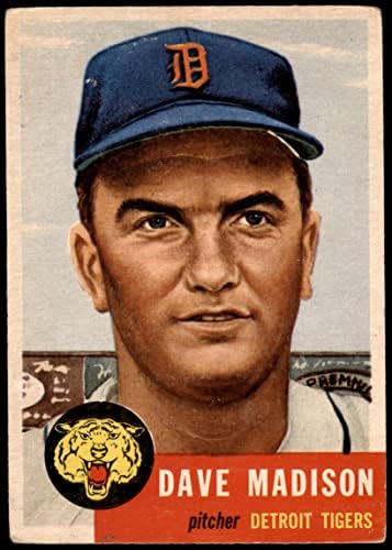 1953 Topps 99 Dave Madison Detroit Tigers (Baseball Kártya) VG+ Tigris