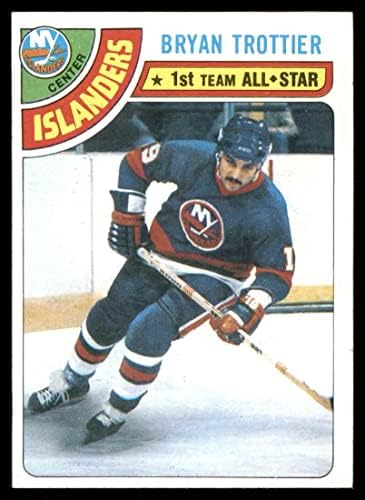 1978 Topps 10 Bryan Trottier New York Islanders (Hoki-Kártya) EX/MT Szigetlakók