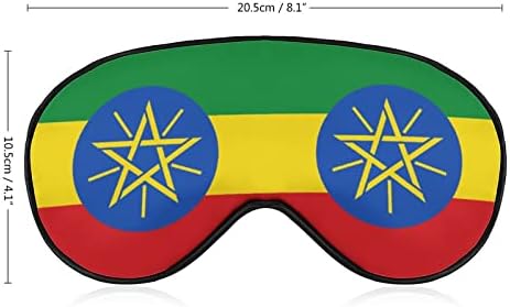 Zászló Etiópia Nyomtatott Aludni Szem Maszk Puha Kendőt Szem Fedél Állítható Pánt Este Eyeshade Utazási Nap a Férfiak, Nők
