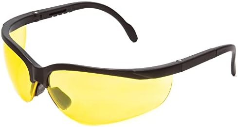 Calabria ANSI Z87+S Sárga Biztonsági Szemüveg Munka | Sötétített Biztonsági Szemüveg Anti-Köd Anti Karcolás | UV Saftey Szemüveg, Férfi