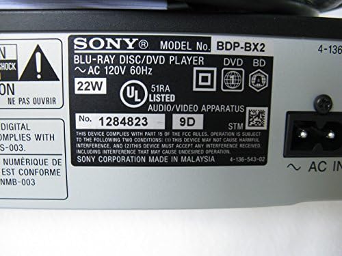 A Sony Blu-ray DiscTM Lejátszó BDP-BX2