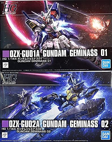 Általános Prémium BANDAI Korlátozott HG 1144 Gundam GEMINASS 01 & 02 Állítsa a [Mobile Suit Gundam: Az Utolsó állomásra] (Japán Import)