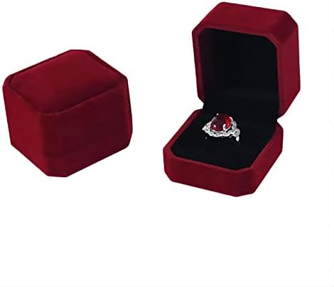 YZWDTGS 2 Csomag Bársony Gyűrű Dobozok, Fülbevaló, Medál, Ékszer Esetben, Gyűrű, Fülbevaló Ajándék Dobozok, Ékszerek Kijelző