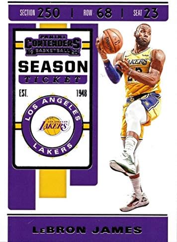 2019-20 Panini Versenyző 70 Lebron James Los Angeles Lakers Kosárlabda Kártya