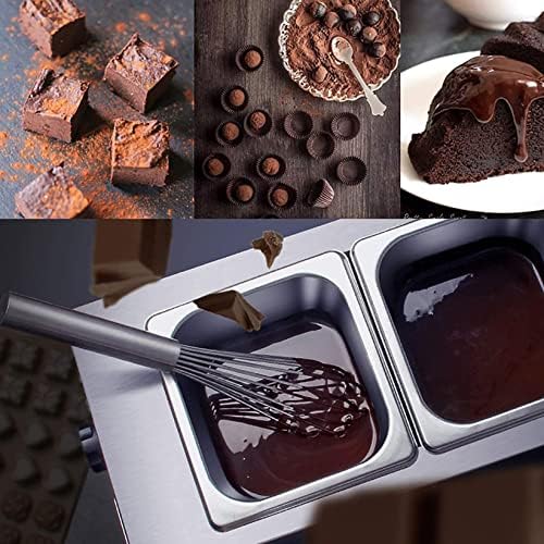 Csokoládé Gép, Dupla Henger Csokoládé Olvasztási Gép, Otthoni Sütés Állandó Hőmérséklet Tartomány 30 ° 80 ° Kézi Vezérlés Csokoládé