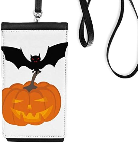 Bat Sütőtök A Halloween Hallowmas Phone Wallet Pénztárca Lóg Mobil Tok Fekete Zseb