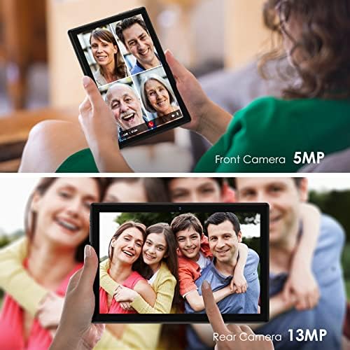 TPZ Tablet 10.1 hüvelykes, Android 10.0 OS, 32 gb-os Bővült 128 GB, Wi-Fi, Dual Kamera, Google Minősített, 10.1 HD IPS Kijelző,