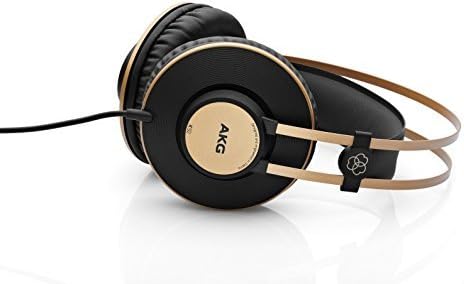 AKG Pro Audio K92 Over-Ear, Zárt Vissza, Stúdió Fejhallgató, Matt Fekete, Arany, (Felújított)