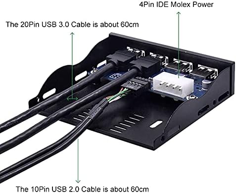 Csatlakozók Fogadó Számítógép Hardver-4-Port Hub USB3.0X2+USB2.0X2 Floppy Meghajtó Panel Pc Asztali 3,5 Hüvelykes Flopi Meghajtó Bay