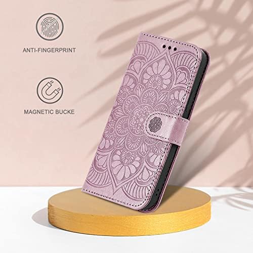 Ateeky Samsung Galaxy S21 Tárca az Esetben, [Állvány Funkció] Védő PU Bőr Flip Cover Hitel Kártya Slot[Oldalra Készpénz Zsebében][Mágneses