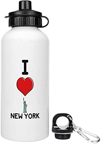 Azeeda 600ml 'i Love New York' újra Víz/Italt, Üveget (WT00046798)