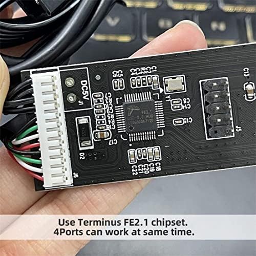Toptekits (2 Csomag), USB 2.0-9-Pin Fejléc 1--4 Női Elosztó Hosszabbító Kábel ELOSZTÓ IDE 5V hálózati Csatlakozó Adapter Port Multilier(1 4