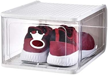 Anncus megvastagodott átlátszó műanyag cipős doboz, levehető, összecsukható cipős doboz tároló műtárgy por cipős szekrény -