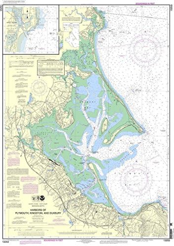 NOAA Diagram 13253: Kikötő, a Plymouth-i, Kingston, valamint Duxbury; Green Harbor