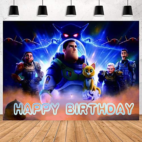 Buzz Lightyear Party Kellékek,5x3ft Buzz Lightyear Fél Hátteret, Buzz Lightyear Szülinapi Parti Dekoráció Gyerekeknek Buzz Lightyear Téma Party