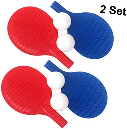 Homoyoyo 2 db Ütő, Kék-Pong Asztal Képzés Tenisz Gyerekek, Gyerekek Műanyag Labda - s Hordozható Vicces Teljes Kezdő Ütő