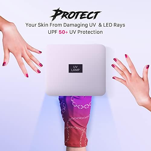 ManiGlovz - Az Eredeti UPF 50+ UV/LED Védőkesztyű, Zselés Manikűr, napvédő Ujjatlan Kesztyű-védi a Bőrt A Nap, Köröm Lámpa - Fekete