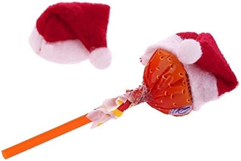 60 Db Mini Karácsonyi Lollipop Kalap Mini Karácsonyi Mikulás Sapkát Karácsonyi Nyalóka, Cukorka Kalap Party Kellékek