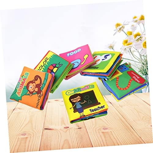 ibasenice 12 Db Ruhát, Könyvet, Baba Első Könyv, Csörgő Papír Gyermek Puzzle Csecsemő, Tanulás Könyvek