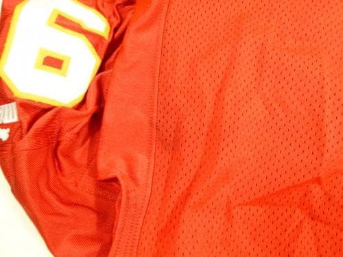 1999-ben a Kansas City Chiefs Leslie O ' neal 91 Játék Kiadott Piros Mez 46 DP32192 - Aláíratlan NFL Játék Használt Mezek