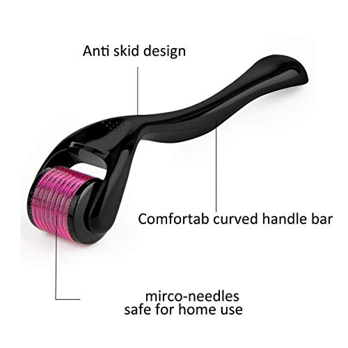 Derma Roller 540 Titán 0,25 mm Microneedling Kozmetikai Mikrodermabráziós Eszköz Arc Micro Tű - magában Foglalja a Tároló Esetében