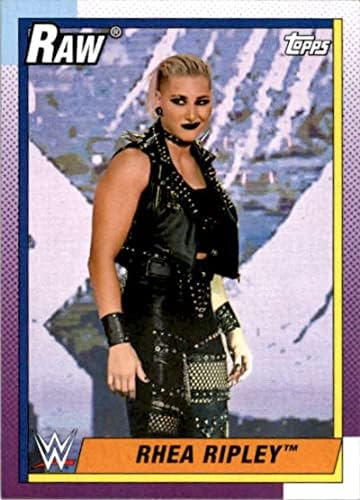 2021 Topps Örökség WWE 34 Rhea Ripley Birkózás Trading Card