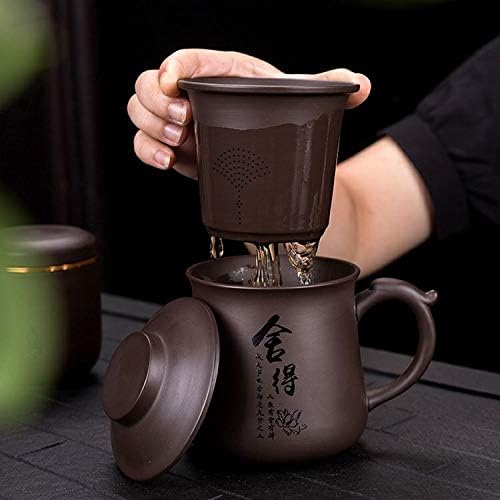Aeseark Kínai Tea Csésze Készlet, Kézzel készített Hordozható Agyag csészéből,Kerámia Bögre,Utazási Teás Készlet-Kínai kung-fu Tea
