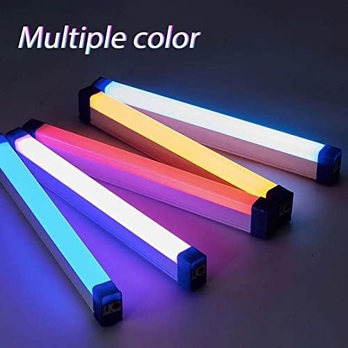 MNTT Önarckép Lámpa RGB Hordozható Hangulat Fények Vaku Újratölthető USB Powered LED Fényt Kézi Videó Pálca, Bot(Fehér, nem