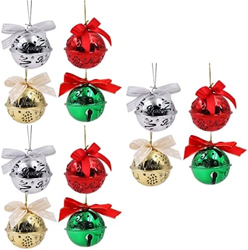 PartyKindom 12 Db Karácsonyi Jingle Bell Kreatív Fesztivál Medál Vas Bell Bemutató Dec Karácsonyi Dekorációk, Ajándékok, Dísztárgyak