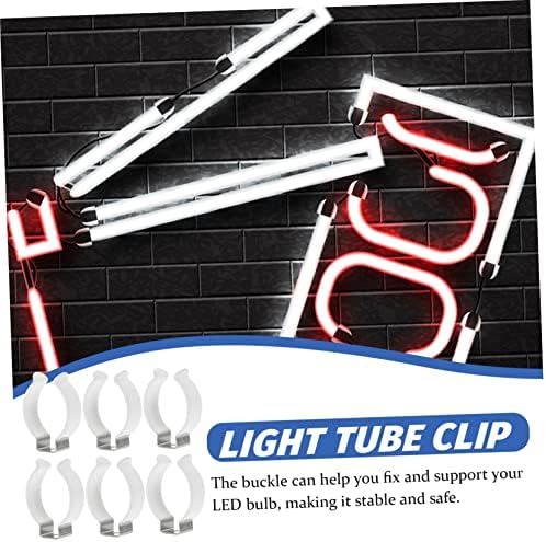 Angoily 6db T12 Lámpa Csat LED Alap Víz Tömlő Állvány Cső Támogatja LED Cső Bilincsek Cső Bilincs Lámpatest, Fénycsöves Lámpa Jogosultja Fénycső