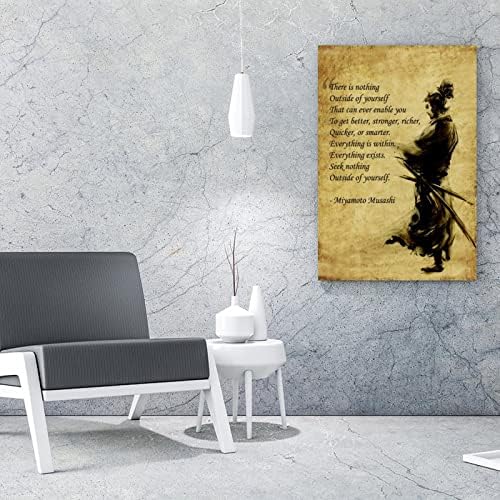 Klasszikus Szamuráj Poszter Miyamoto Musashi Hálószoba, Nappali, Poszter Wall Art Dekoráció Vászon Festmény, Poszterek, Nyomatok, Wall