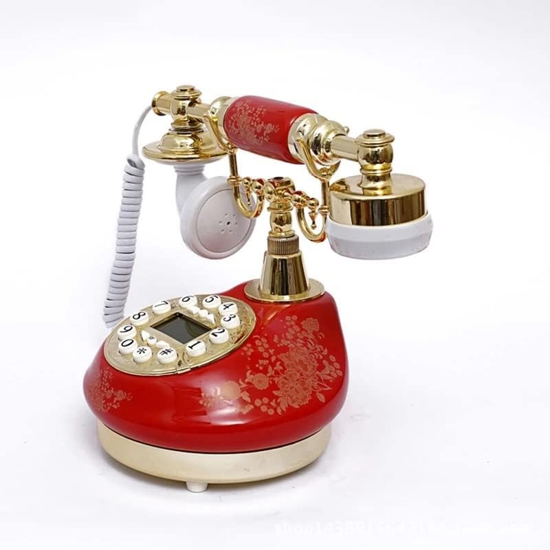 ZJHYXYH Antik Telefon Vezetékes Régimódi Telefon Gombot, Telefonos, LCD Kijelző Klasszikus Kerámia Retro Telefon