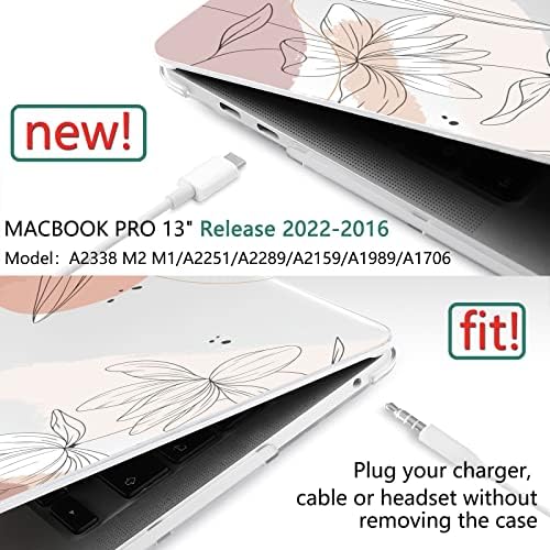 DONGKE MacBook Pro 13 Hüvelykes Esetben 2022 2023 2021- Kiadás M2 A2338 M1 A2251 A2289 A2159 A1989 A1706 Érintse meg Bar & Touch ID Nehéz