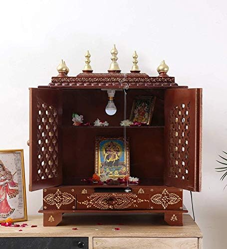Indiai Kézműves Export Fa Haza Templom/Puja Mandir