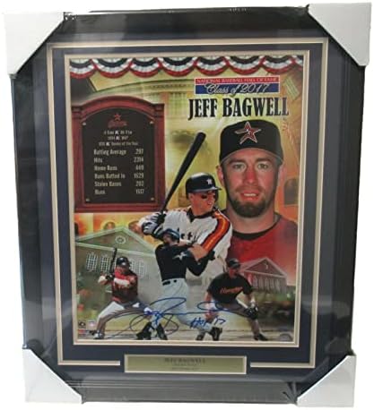 Jeff Bagwell Aláírt Dedikált 16x20 Fotó, Keretezett Hall of Fame-Fotó Tristar - Dedikált MLB Fotók