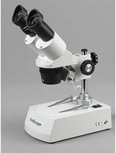 AmScope PP-95 Reverzibilis Fekete-Fehér Színpadon Lemez Sztereó Mikroszkóp, 3-3/4 Átmérőjű