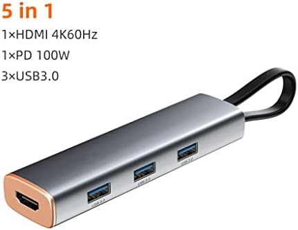 MBBJM CABLETIME Multi 5 az 1-ben USB HUB-Típus C-4K-60Hz -Kompatibilis USB 3.0 PD 100W PC Levegő