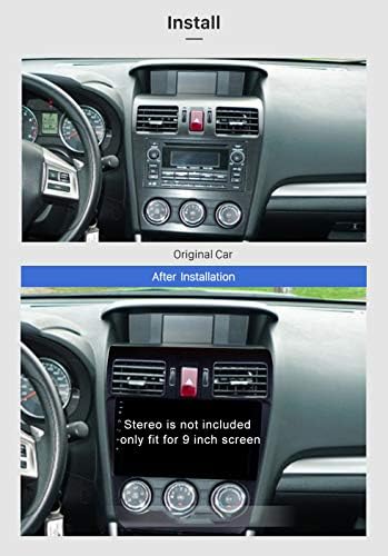 9 inch autórádió Fascia Keret Subaru Forester 2015 - DVD-GPS Navi Játékos Panel Dash Kit Telepítés Sztereó Keret Trim Előlap