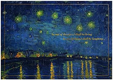 NIQUEA.D Együttérzés Kártya a Van Gogh Csillagok (NS-0011), Többszínű