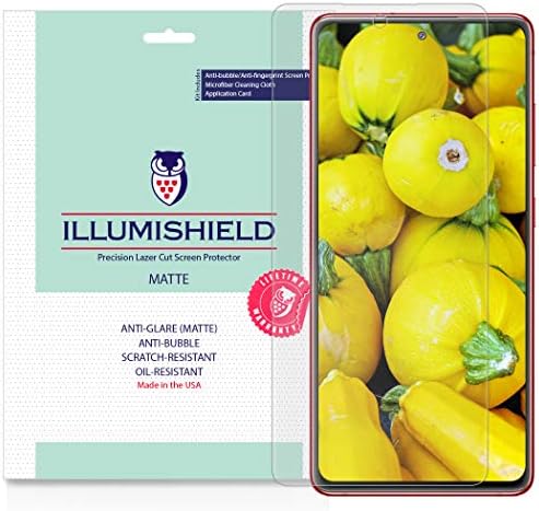 ILLUMISHIELD Matt Képernyő Védő Kompatibilis a Samsung Galaxy S20 FE (6.5 inch, Fan Edition)(3 Csomag) Tükröződésmentes Pajzs Anti-Buborék,