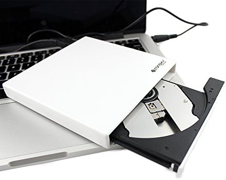 SANOXY Hordozható USB 2.0 Slim Külső DVD-ROM, CD-RW Combo Meghajtó Író Írni-Olvasni Funkció (Fehér)